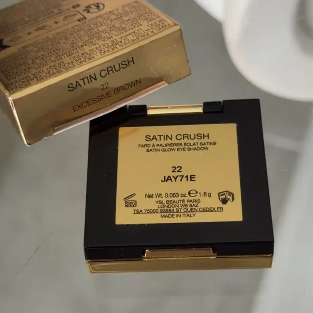 YSL Satin Crush Mono Eyeshadow 22 Excessive Brown New in Box